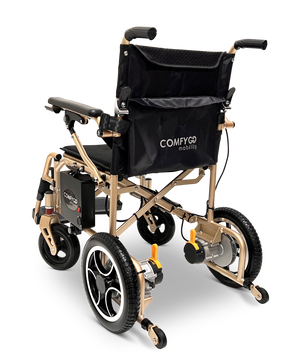 X-7 ComfyGO Lightweight Foldable Electric Wheelchair for Travel