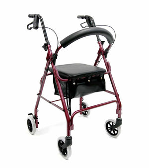 R-4600 Lightweight Standard Rollator with Padded Seat and Backrest